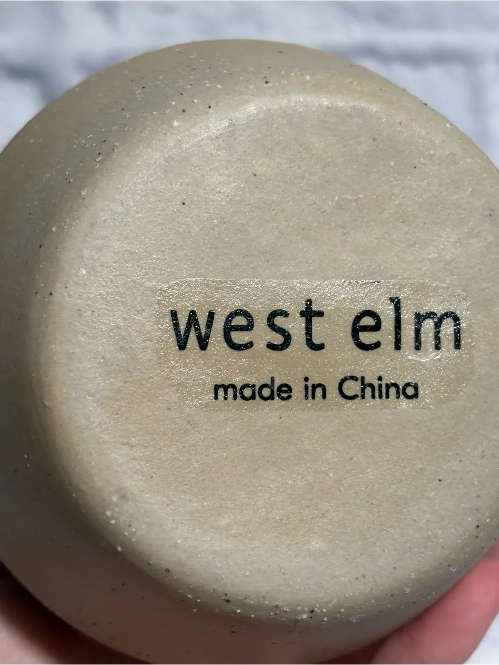 West Elm half-dipped tapered stoneware vase